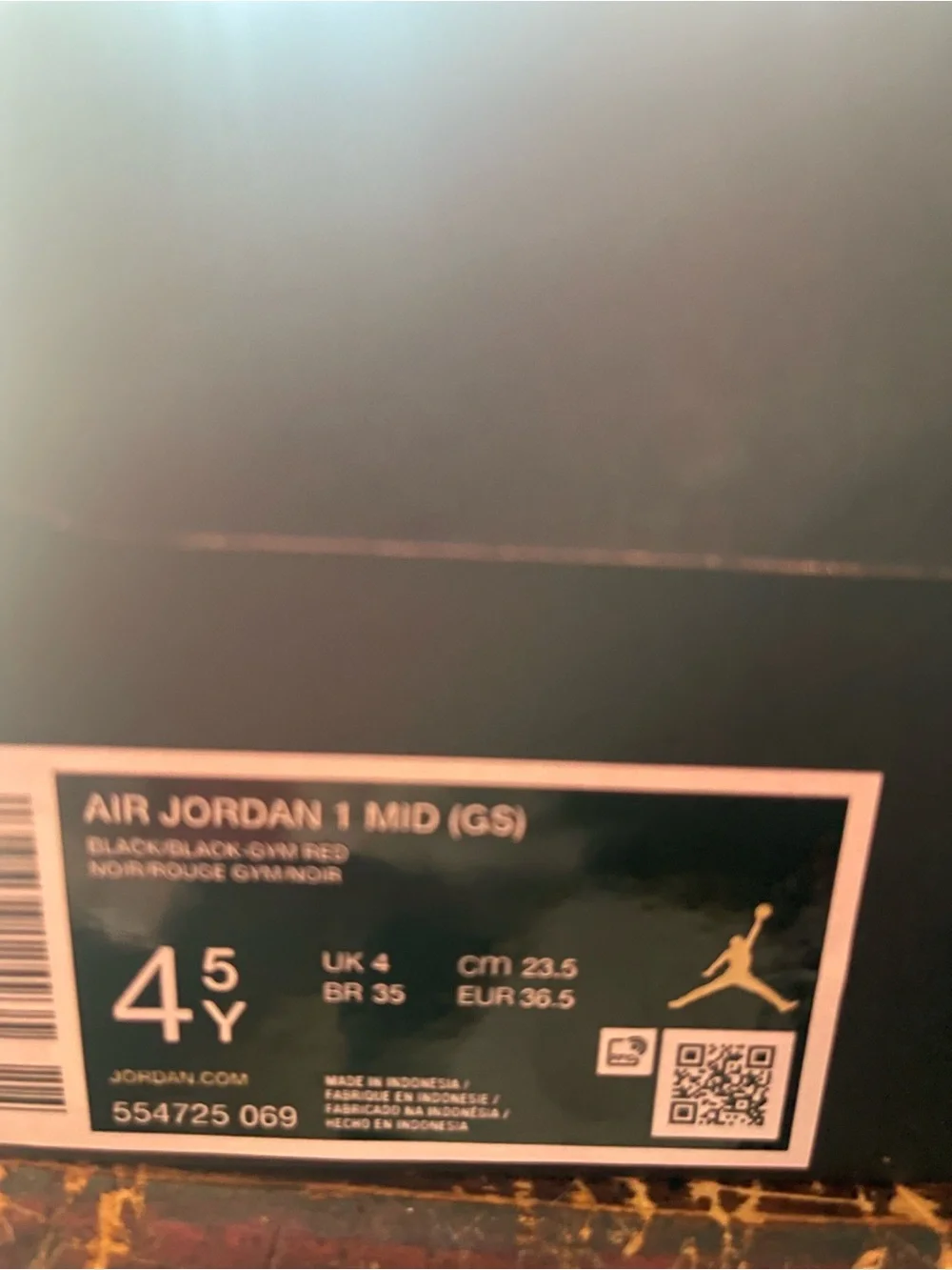 Jordan Kids Red, Black & White High-Top Sneakers
